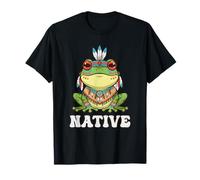 Kawaii Frog Native American Maglietta