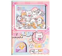 Kawaii Gashapon Cute Mini 5" x 3.5" 80 Sheet Notebook, Cute Capsule Toy Machine-Inspired Journal with Pastel Animal Designs, Japanese Stationery Notebook for School, Journaling, Notes, Gifts & Desk