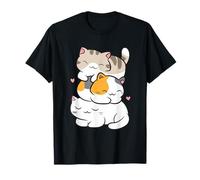 Kawaii Gatti che dormono gli amanti dei gatti gatti carini Maglietta
