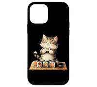 Kawaii Gatti Sushi Otaku Gatti Divertenti Anime Gatti Cat Custodia per iPhone 12 mini