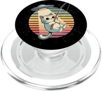 Kawaii Gatto UFO Rapimento Anime Carino Pesca Adorabile Cosmico PopSockets PopGrip per MagSafe