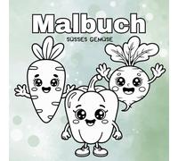 Kawaii Gemüse Malbuch - Niedliche Gemüsefreunde zum Ausmalen!