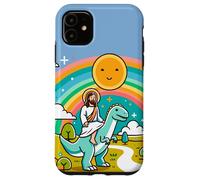 Kawaii Gesù Cavalcando T-Rex Dinosauro Meme Carino Dino Believer Custodia per iPhone 11