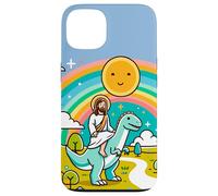 Kawaii Gesù Cavalcando T-Rex Dinosauro Meme Carino Dino Believer Custodia per iPhone 13