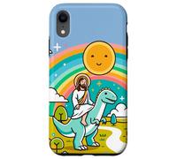 Kawaii Gesù Cavalcando T-Rex Dinosauro Meme Carino Dino Believer Custodia per iPhone XR