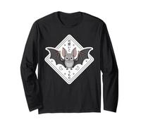 Kawaii Giapponese Bat - Spettrale Carino Halloween Chibi Maglia a Manica