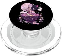 Kawaii Goth Pastello Gatto Zombie Patchwork Mangia Ramen PopSockets PopGrip per MagSafe