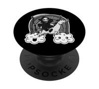 Kawaii Grim Reaper. Death Riding a Unicorn Nu Goth Aesthetic PopSockets PopGrip Adesivo