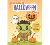 Kawaii Halloween Cuties: A Creepy-Kawaii Coloring Book for Kids Ages 4-8 - 50 Fun Pages - Bold Outlines for Easy Coloring
