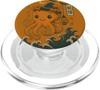 Kawaii Halloween Yokai Polpo Zucca Strega PopSockets PopGrip per MagSafe