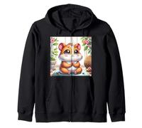 Kawaii Hamster Yogi: Adorable Art of Meditation Felpa con Cappuccio