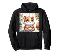 Kawaii Hamster Yogi: Adorable Art of Meditation Felpa con Cappuccio