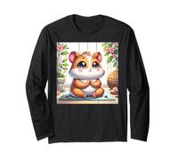 Kawaii Hamster Yogi: Adorable Art of Meditation Maglia a Manica