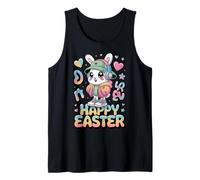 Kawaii Happy Easter Bunny Pastello sfumato Carino Coniglio Design Canotta