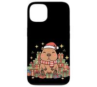 Kawaii Happy Holiday Capybara in Cozy Christmas Style Custodia per iPhone 13