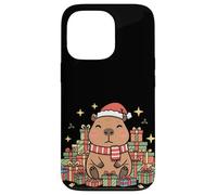 Kawaii Happy Holiday Capybara in Cozy Christmas Style Custodia per iPhone 13 Pro
