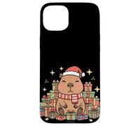 Kawaii Happy Holiday Capybara in Cozy Christmas Style Custodia per iPhone 15 Plus