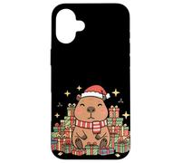 Kawaii Happy Holiday Capybara in Cozy Christmas Style Custodia per iPhone 16 Plus