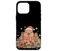 Kawaii Happy Holiday Capybara in Cozy Christmas Style Custodia per iPhone 16 Pro Max