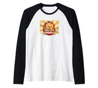 Kawaii Hedgehog Maglia con Maniche Raglan