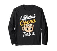Kawaii Hot Chocolate Cocoa Cute Marshmallow Vibe Maglia a Manica