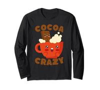 Kawaii Hot Cocoa Crazy Chocolate Drink Amante Maglia a Manica