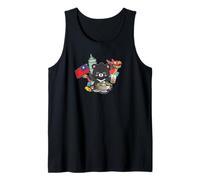 Kawaii Hot Pot Boba Bear Taiwan Flag Travel Canotta