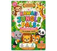 Kawaii Jungle Pals: Cute Animal Friends Coloring Book