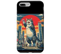 Kawaii Kaiju Cat - Simpatico mostro Anime a Japan City Custodia per iPhone 7 Plus/8 Plus
