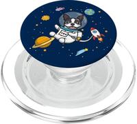 Kawaii Kids & Boys Astronaut Space Boston Terrier Dog Lover PopSockets PopGrip per MagSafe
