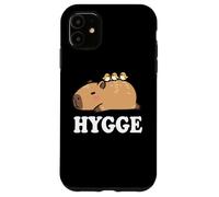 Kawaii Kids Sleep Hygge Boys Girls Capybara Pajama Shirt Custodia per iPhone 11