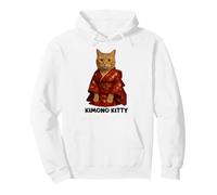 Kawaii Kimono Gatto Giapponese Carino Floreale Stile Anime Felpa con Cappuccio
