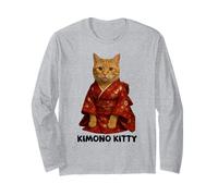Kawaii Kimono Gatto Giapponese Carino Floreale Stile Anime Maglia a Manica
