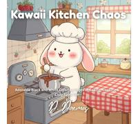 Kawaii Kitchen Chaos: Adorable Black and White Coloring Pages of Baking, Cooking & Cozy Food Fun