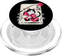 Kawaii Kitten Samurai Cat - Gatto Chibi PopSockets PopGrip per MagSafe
