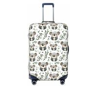 Kawaii Koala Print Travel Luggage Covers, lavabile Valigie copre per bagagli 45-81 cm alta elasticità, Nero , x-large