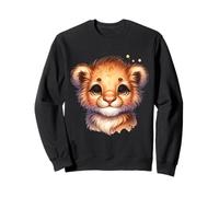 Kawaii Lion Cub Design per Bambini - Cute Baby Lion Felpa