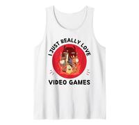 Kawaii Llama I Just Really Love Videogiochi Amante Canotta