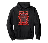 Kawaii Lucifero Sigillo Satana Satanico Carino Goth Baby Baphomet Felpa con Cappuccio