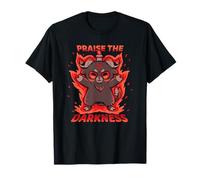 Kawaii Lucifero Sigillo Satana Satanico Carino Goth Baby Baphomet Maglietta