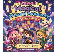 Kawaii Magical Wizard Academy Coloring Book: Cozy Scenes of Wizard Classrooms, Enchanted Castles, and Sorcerers