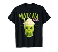 Kawaii Matcha Latte Cute Matcha Green Tea Lover Aesthetic Maglietta