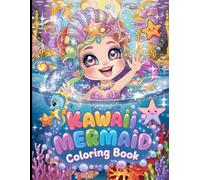 Kawaii Mermaid Coloring Book: Adorable Designs for Kids to Color, and Enjoy.