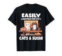 Kawaii Neko - Gatto giapponese Sushi Maki Maglietta