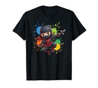 Kawaii Ninja Splash Color Arti Marziali Maglietta