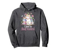 Kawaii Non Ho Il Controllo sugli SCAFFALI Cat Bookworm Squad Book Club Felpa con Cappuccio