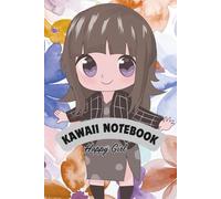Kawaii Notebook: Happy Girl (Black & White)