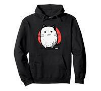 Kawaii Onigiri Cat Giappone Design estetico Felpa con Cappuccio
