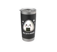 Kawaii Onigiri Giapponese Palla Di Riso Amante Del Cibo Design Carino Bicchiere termico in acciaio inox doppia parete