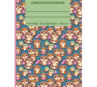 Kawaii Otter Composition Notebook - Cute & Colorful, 120 Pages, College Ruled, Large 8.5 x 11, Adorable Animal Journal for Girls, Students & Writers